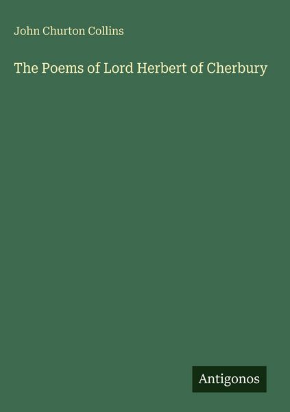 Produktbild: The Poems of Lord Herbert of Cherbury