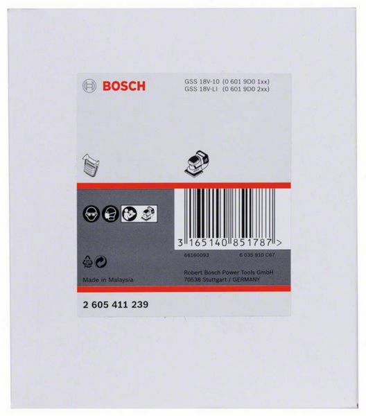 Produktbild: Staubbox-Filter, schwarze Ausf&uuml;hrung Bosch Accessories 2605411239