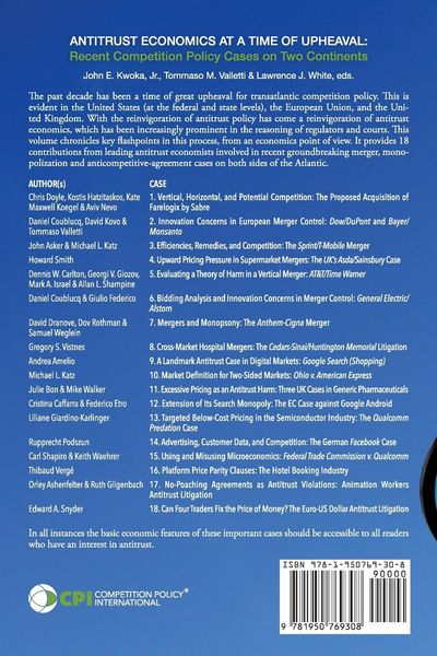 Produktbild: Antitrust Economics At a Time Of Upheaval