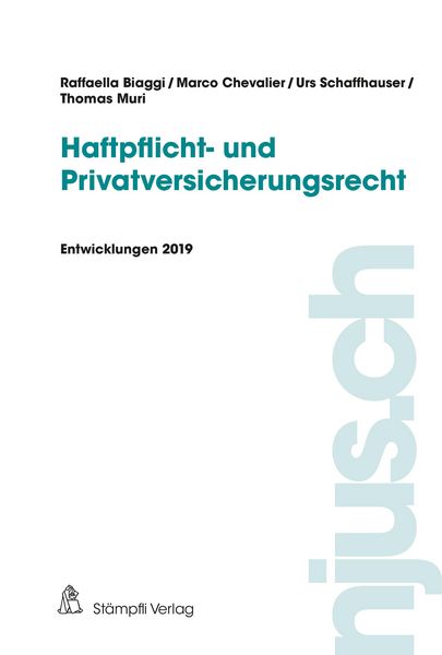 Produktbild: Haftpflicht- und Privatversicherungsrecht, Entwicklungen 2019
