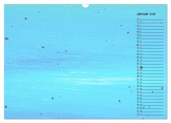 Produktbild: Pastellbunter DIY-Bastelkalender (Wandkalender 2026 DIN A3 quer), CALVENDO Monatskalender
