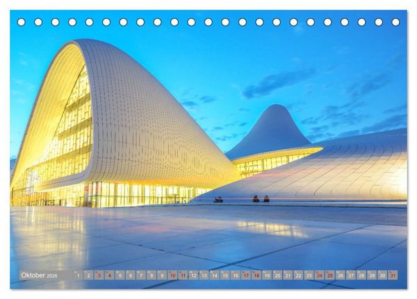 Produktbild: Beeindruckende Architektur erleben (Tischkalender 2026 DIN A5 quer), CALVENDO Monatskalender
