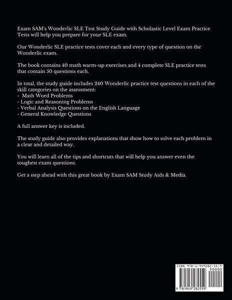 Produktbild: Wonderlic SLE Test Study Guide with Scholastic Level Exam Practice Tests