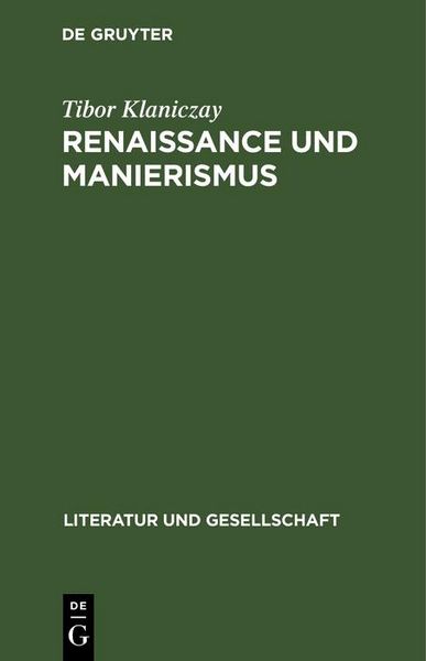 Produktbild: Renaissance und Manierismus