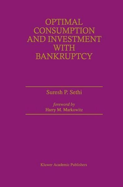 Produktbild: Optimal Consumption and Investment with Bankruptcy