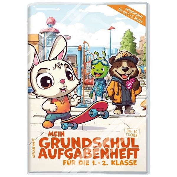 Produktbild: Mein Grundschul-Aufgabenheft 1. und 2. Klasse A5 [Schulstarter] EM