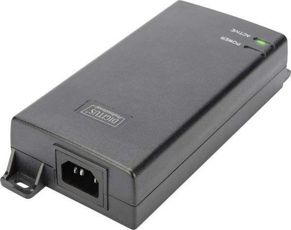 Produktbild: Digitus DN-95104 PoE Injektor 1 GBit/s IEEE 802.3at (25.5 W), IEEE 802.3af (12.95 W)