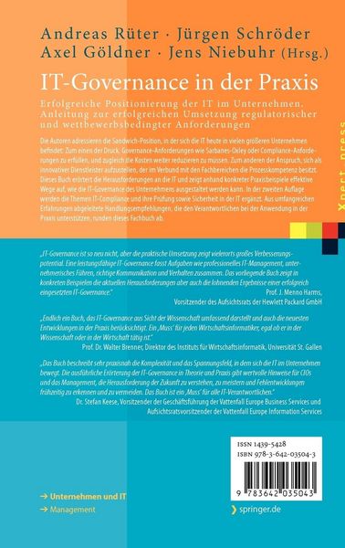 Produktbild: IT-Governance in der Praxis