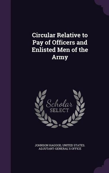 Produktbild: Circular Relative to Pay of Officers and Enlisted Men of the Army