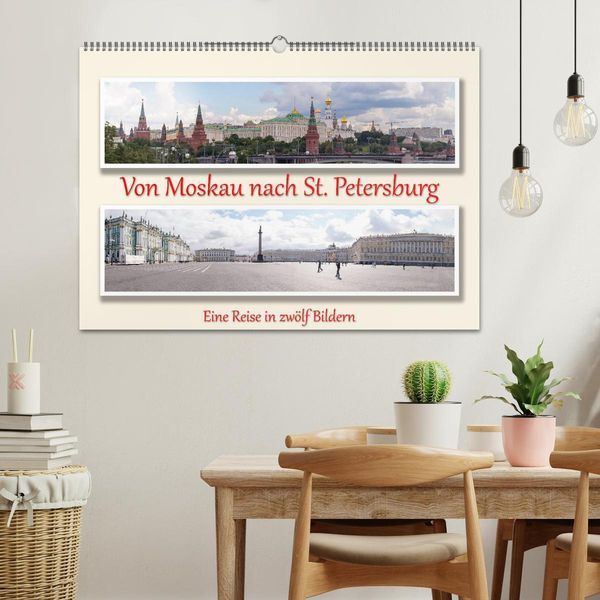 Produktbild: Von Moskau nach St. Petersburg (Wandkalender 2026 DIN A2 quer), CALVENDO Monatskalender