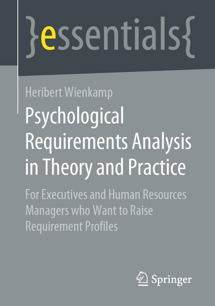 Produktbild: Psychological Requirements Analysis in Theory and Practice