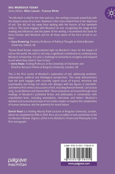 Produktbild: Degrees of Evil in Iris Murdoch's Fiction and Philosophy