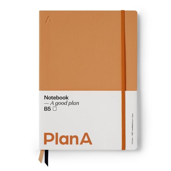 Produktbild: Notizbuch B5 Softcover Blanko Mandarin Orange