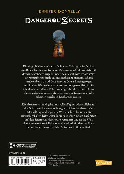 Produktbild: Disney &ndash; Dangerous Secrets 2: Belle und DAS ENDLOSE BUCH (Die Sch&ouml;ne und das Biest)