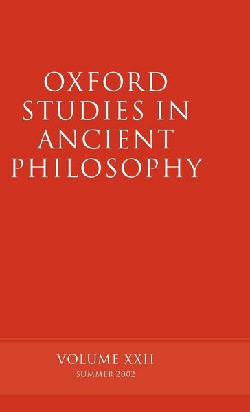 Produktbild: Oxford Studies in Ancient Philosophy