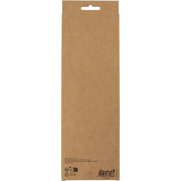 Produktbild: Creativ Company Chenilledraht, L 30 cm, Dicke 6 mm, Orange, 50 Stk
