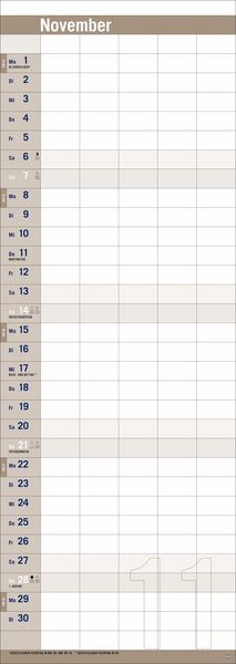 Produktbild: Allround-Familienplaner Vertical Kalender 2027