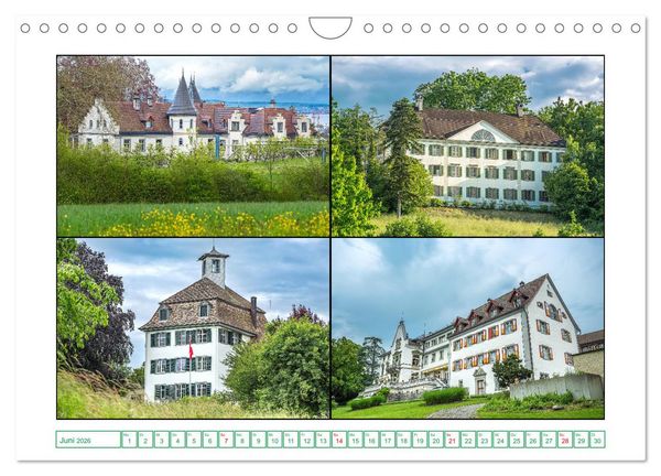 Produktbild: Schl&ouml;sser und Burgen in der n&ouml;rdlichen Schweiz (Wandkalender 2026 DIN A4 quer), CALVENDO Monatskalender