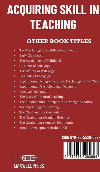 Produktbild: Acquiring Skill in Teaching