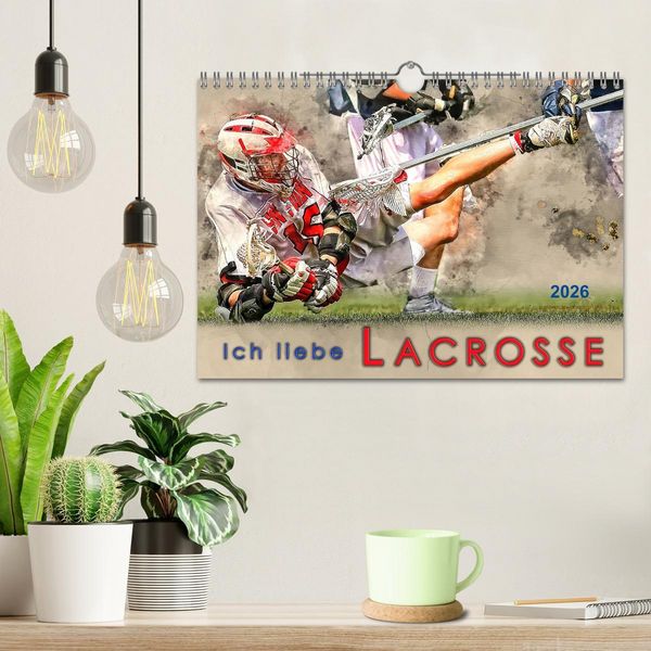 Produktbild: Ich liebe Lacrosse (Wandkalender 2026 DIN A4 quer), CALVENDO Monatskalender