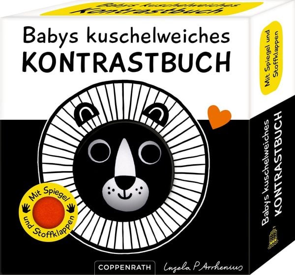 Produktbild: Babys kuschelweiches Kontrastbuch (Stoffbuch): L&ouml;we