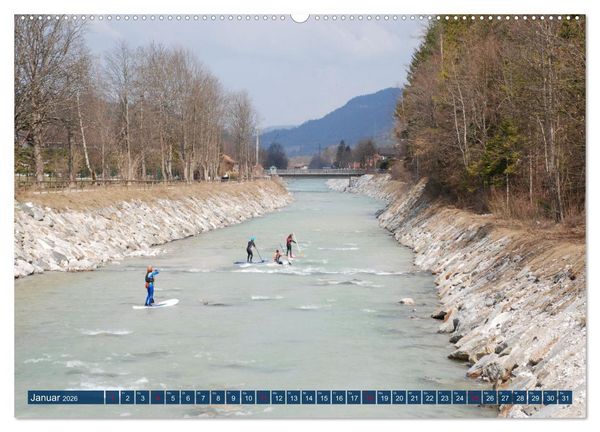 Produktbild: Wildwasser Stand up (hochwertiger Premium Wandkalender 2026 DIN A2 quer), Kunstdruck in Hochglanz