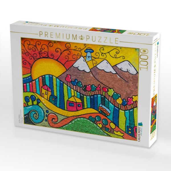 Produktbild: CALVENDO Puzzle La Paz in Farben | 1000 Teile Lege-Gr&ouml;&szlig;e 64x48cm Foto-Puzzle f&uuml;r gl&uuml;ckliche Stunden