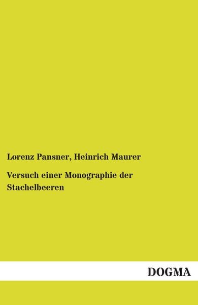 Produktbild: Versuch einer Monographie der Stachelbeeren