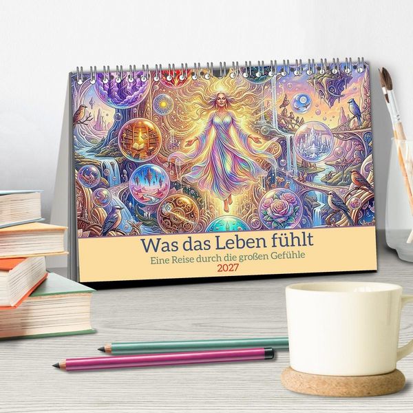 Produktbild: Was das Leben f&uuml;hlt (Tischkalender 2027 DIN A5 quer), CALVENDO Monatskalender