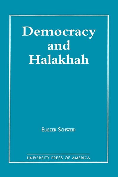 Produktbild: Democracy and the Halakhah