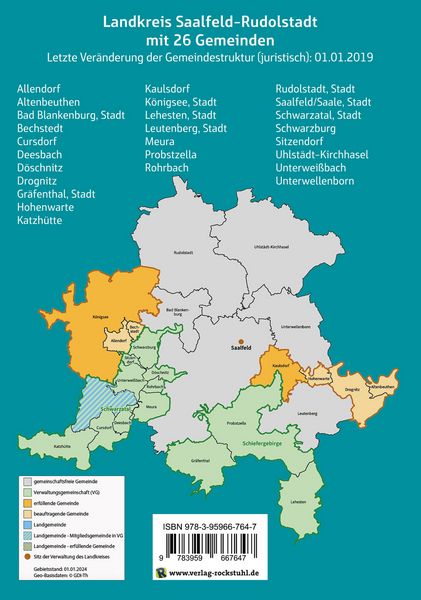 Produktbild: Wappen, Flaggen und Siegel SAALFELD-RUDOLSTADT - Ein Lexikon - Ausgabe 2025