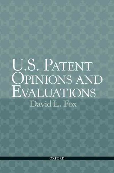 Produktbild: U.S. Patent Opinions and Evaluations