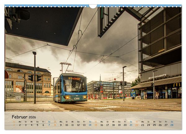 Produktbild: Nahverkehr in Chemnitz (Wandkalender 2026 DIN A3 quer), CALVENDO Monatskalender
