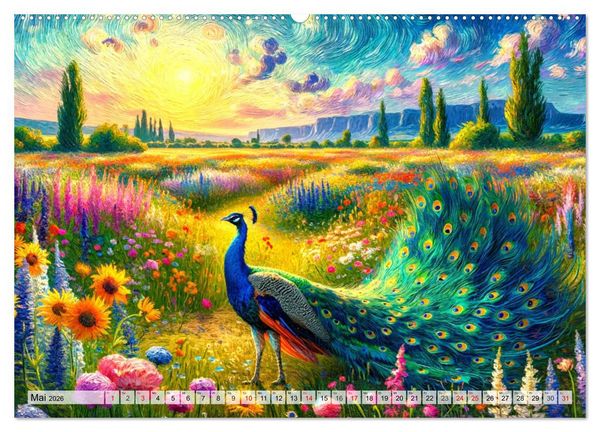 Produktbild: Eine Hommage an van Gogh (Wandkalender 2026 DIN A2 quer), CALVENDO Monatskalender