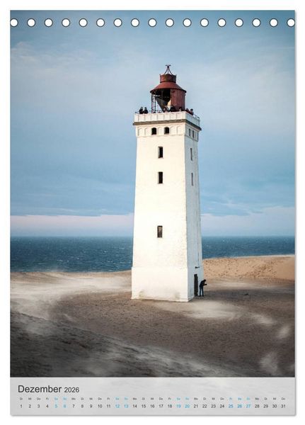 Produktbild: D&auml;nemarks Nordseek&uuml;ste - Vom Ringk&oslash;bing-Fjord bis zur Jammerbucht (Tischkalender 2026 DIN A5 hoch), CALVENDO Monatskalender