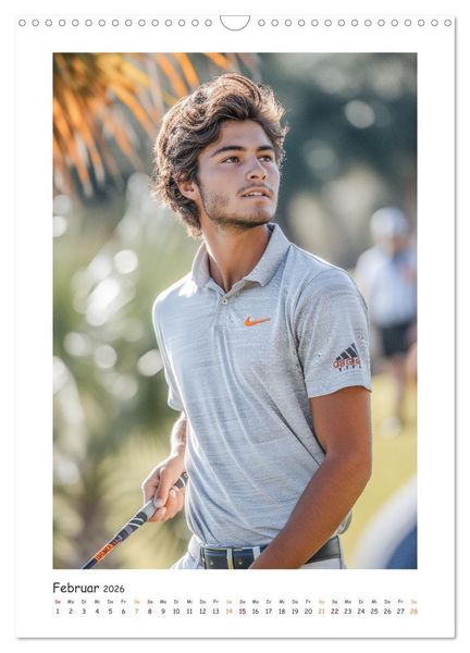 Produktbild: Schwungvolle Eleganz - Die Faszination des Golfsports (Wandkalender 2026 DIN A3 hoch), CALVENDO Monatskalender