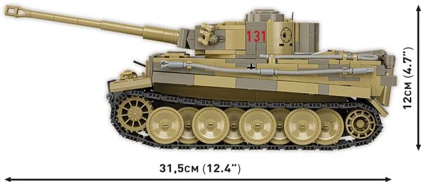 Produktbild: COBI Historical Collection 2588 - Panzer VI Tiger no131, WWII, Bausatz 1:28, 1275 Klemmbausteine