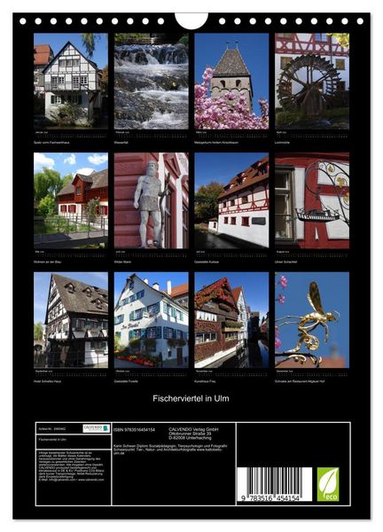 Produktbild: Fischerviertel in Ulm (Wandkalender 2026 DIN A4 hoch), CALVENDO Monatskalender