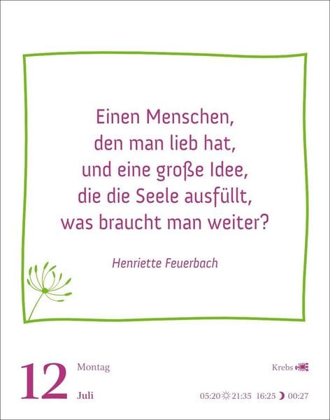 Produktbild: Heute ist dein Tag! Tagesabrei&szlig;kalender 2027 - 313 positive Zitate f&uuml;r 2027
