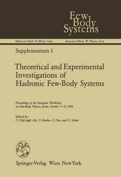 Produktbild: Theoretical and Experimental Investigations of Hadronic Few-Body Systems