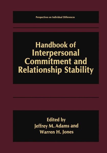 Produktbild: Handbook of Interpersonal Commitment and Relationship Stability