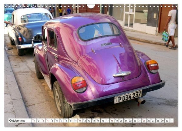 Produktbild: RENAULT 4CV - Frankreichs K&auml;fer auf Kuba (Wandkalender 2026 DIN A3 quer), CALVENDO Monatskalender