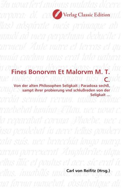 Produktbild: Fines Bonorvm Et Malorvm M. T. C.