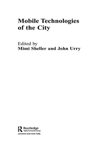 Produktbild: Mobile Technologies of the City