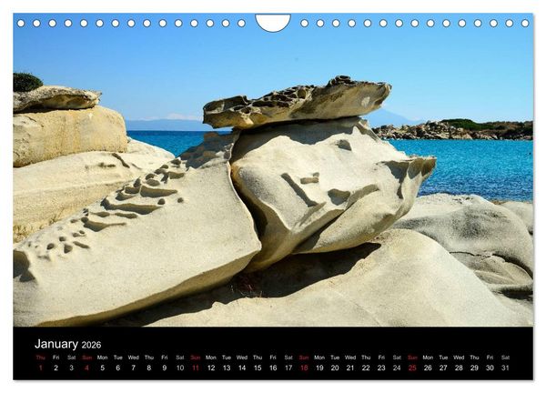 Produktbild: Chalkidiki: Kassandra, Sithonia, Athos (Wall Calendar 2026 DIN A4 landscape), CALVENDO 12 Month Wall Calendar