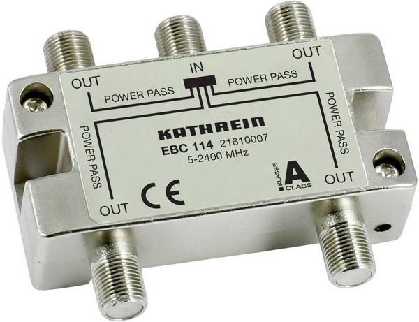 Produktbild: Kathrein EBC 114 SAT-Verteiler 4-fach 5 - 2400MHz