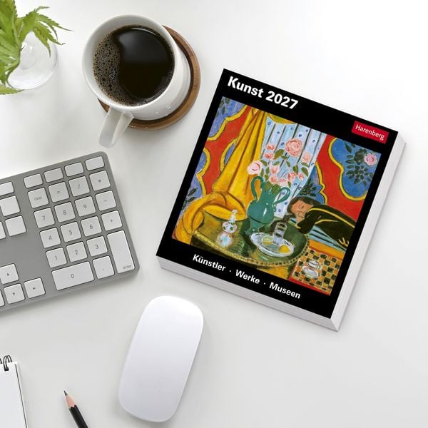 Produktbild: Kunst Tagesabrei&szlig;kalender 2027 - Kulturkalender - K&uuml;nstler, Werke, Museen