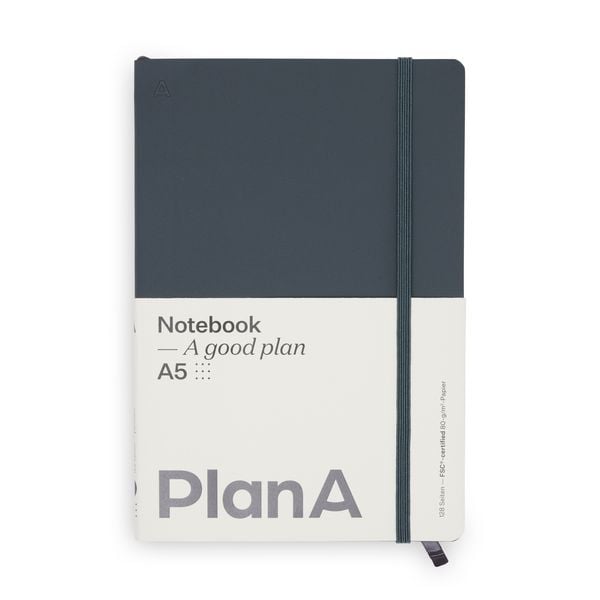 Produktbild: Notizbuch A5 Softcover Cool Coal Punktiert, 128 Seiten
