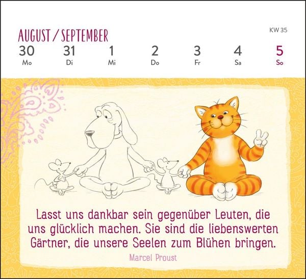 Produktbild: Mini-Wochenkalender 2027: Weisheiten der Om-Katze