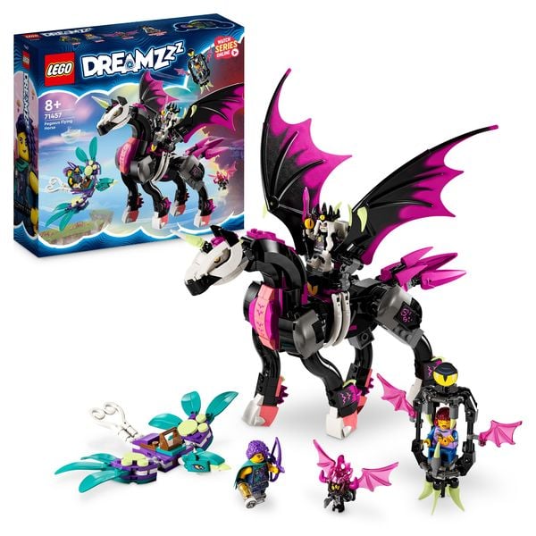 LEGO DREAMZzz 71457 Pegasus Set, baue ein Pferde-Spielzeug auf 2 Arten
